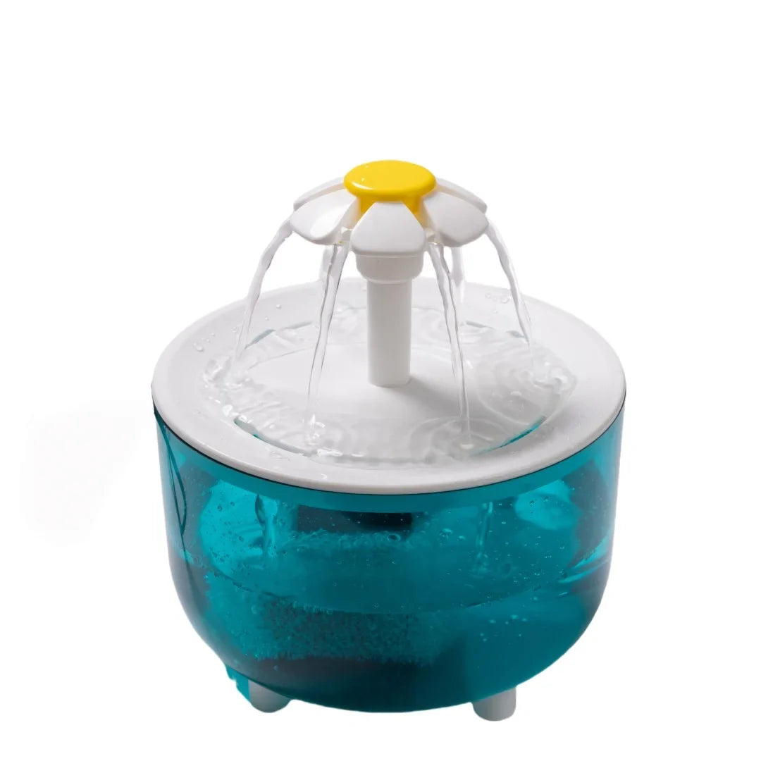 Silent Pet Water Fountain, 1.2L Recirculating Plastic Dispenser with USB Power and Filter Foam for Cats and Small Dogs - product view 5