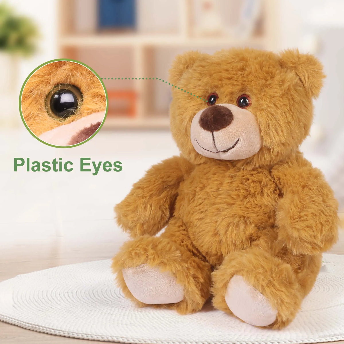 6-Pack Teddy Bear Plush Toys, Soft PP Cotton Stuffed Animals, Birthday Gifts and Baby Shower Favors for Kids - product view 3