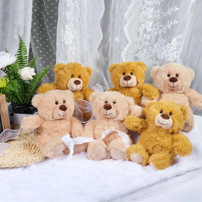 6-Pack Teddy Bear Plush Toys, Soft PP Cotton Stuffed Animals, Birthday Gifts and Baby Shower Favors for Kids - product view 6