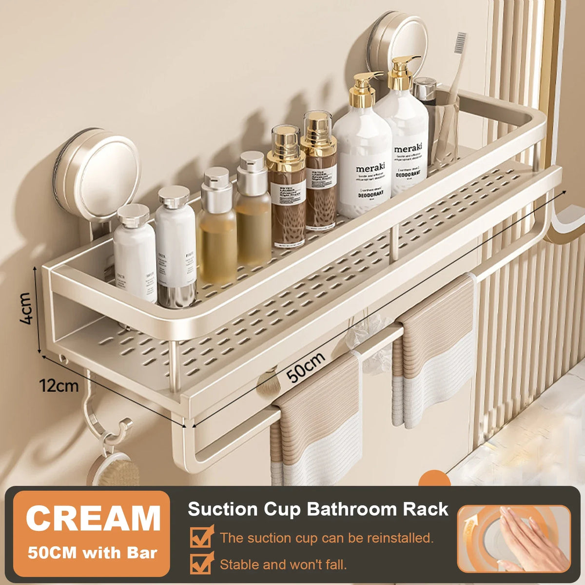 adhesive shower caddy - product view 6