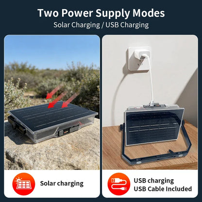 Solar LED Rechargeable Camping Lantern, USB Charging, Battery Indicator, 2.5 W ABS Portable Light for Emergencies - product view 3