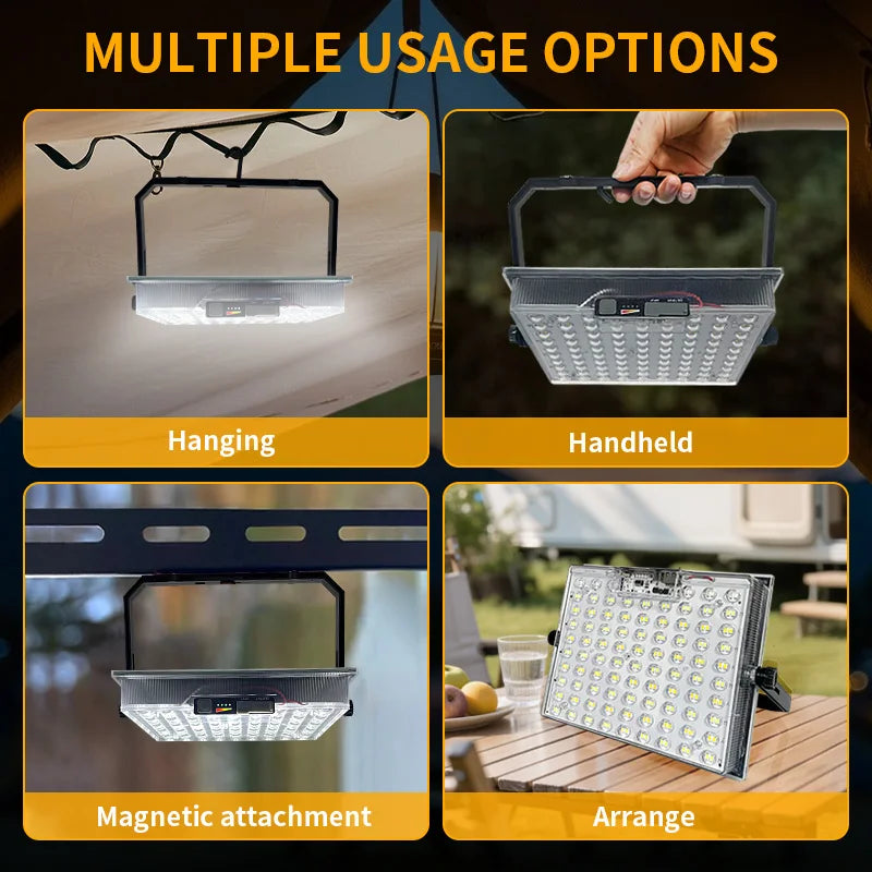 Solar LED Rechargeable Camping Lantern, USB Charging, Battery Indicator, 2.5 W ABS Portable Light for Emergencies - product view 5