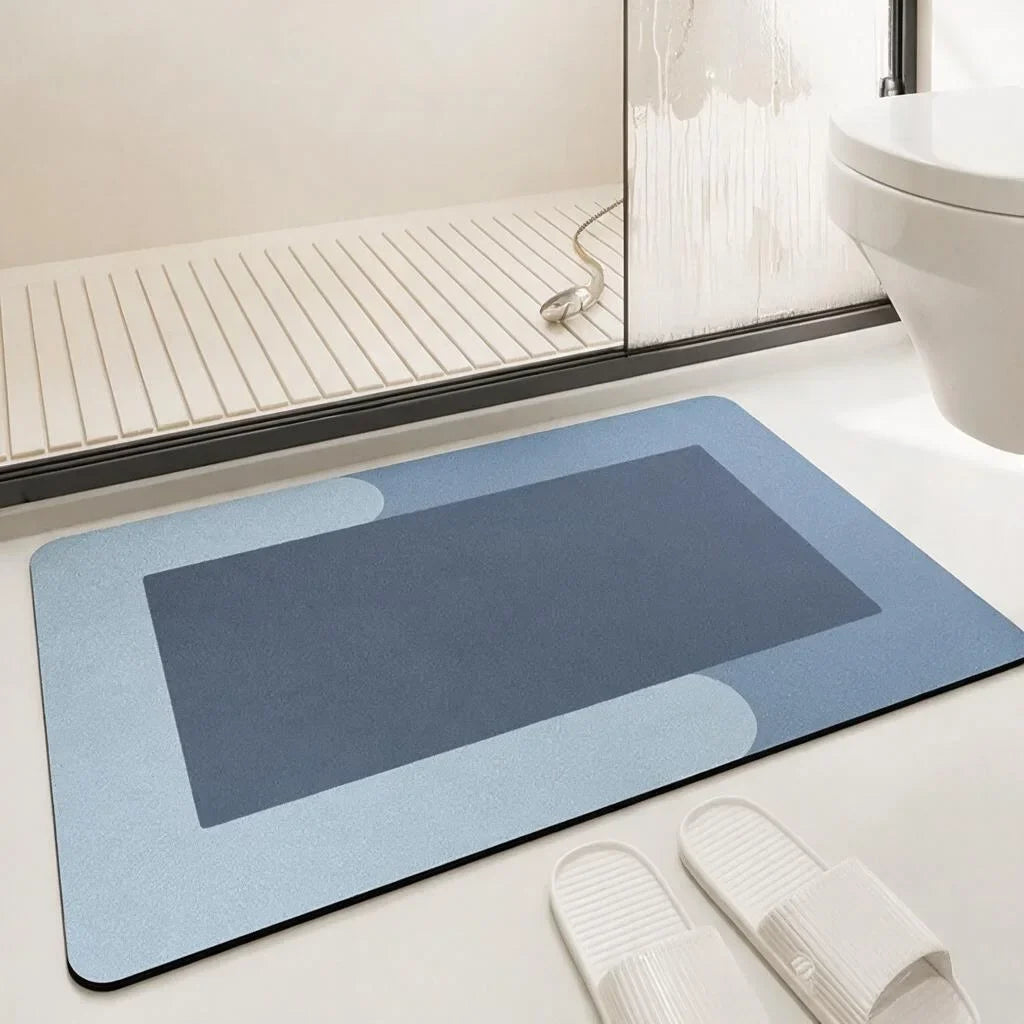 Rubber Bath Mat, Square Bathroom Floor Mat for Toilet, Entryway and Hallway, 40 x 60 cm or 50 x 80 cm - product view 2