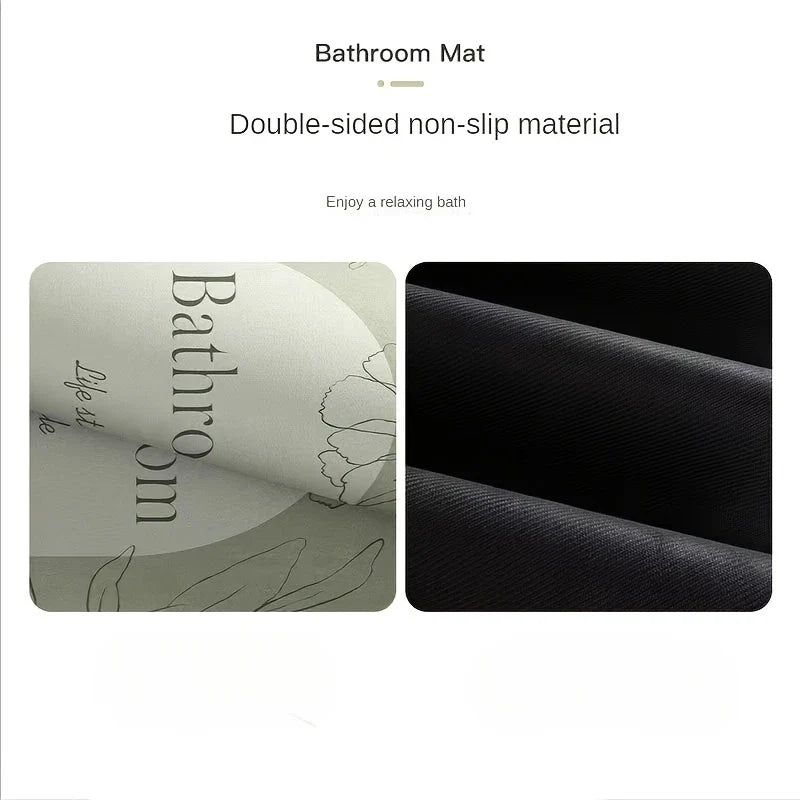Rubber Bath Mat, Square Bathroom Floor Mat for Toilet, Entryway and Hallway, 40 x 60 cm or 50 x 80 cm - product view 5