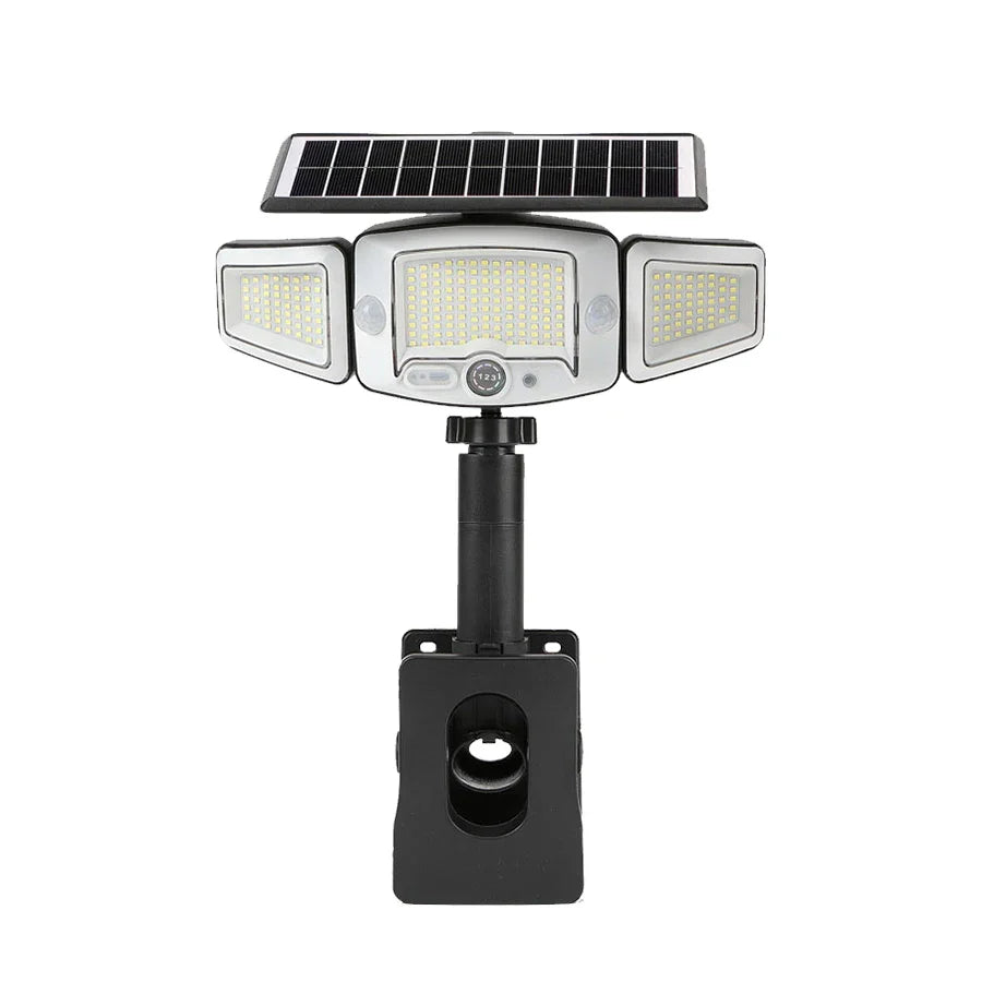 Solar Motion Sensor Spotlights, Remote-Controlled Outdoor Security Lights, 6000 mAh Battery, Type-C Charging, 74–231 LED Options - product view 3