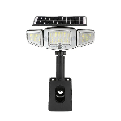 Solar Motion Sensor Spotlights, Remote-Controlled Outdoor Security Lights, 6000 mAh Battery, Type-C Charging, 74–231 LED Options - product view 3