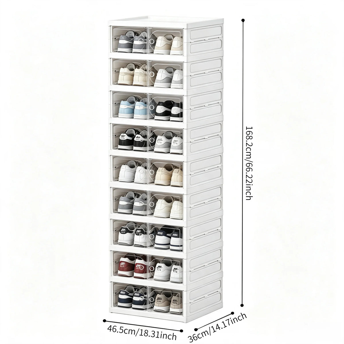 stackable shoe storage box - product view 3