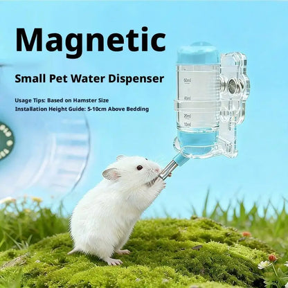 Magnetic Small Pet Water Bottle Holder, Adjustable Clear Acrylic Bracket for Glass Hamster Cages and Terrariums - product view 5