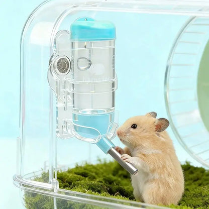 Magnetic Small Pet Water Bottle Holder, Adjustable Clear Acrylic Bracket for Glass Hamster Cages and Terrariums - product view 6