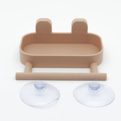 Transparent Window Bird Feeder with Seed Tray, Perch and Strong Suction Cup Mount for Small Wild Birds - product view 1