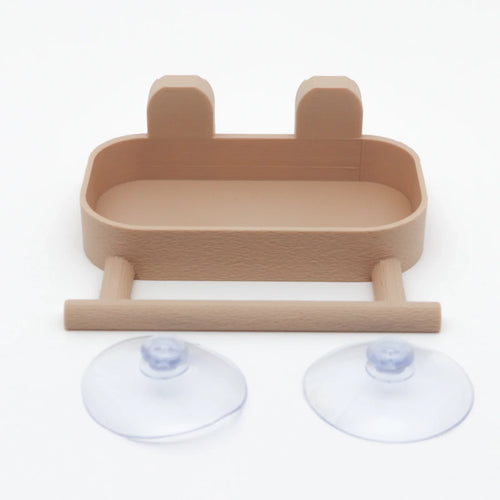 Transparent Window Bird Feeder with Seed Tray, Perch and Strong Suction Cup Mount for Small Wild Birds - product view 1