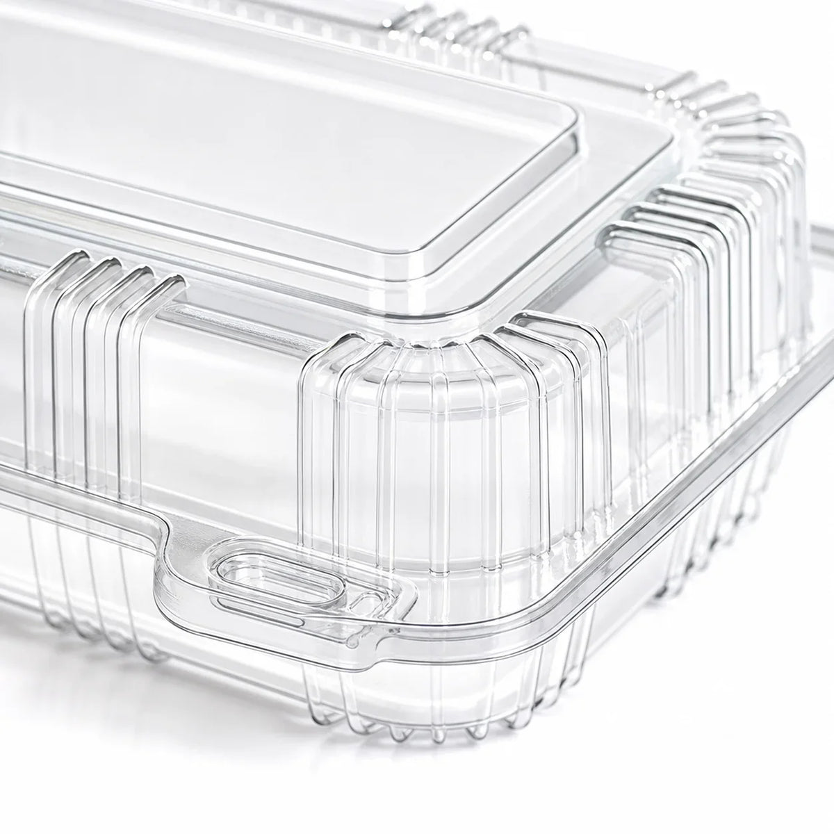 50-Piece Clear PET Clamshell Bakery Boxes, Hinged Disposable Pastry Containers for Cookies, Muffins and Cakes - product view 1