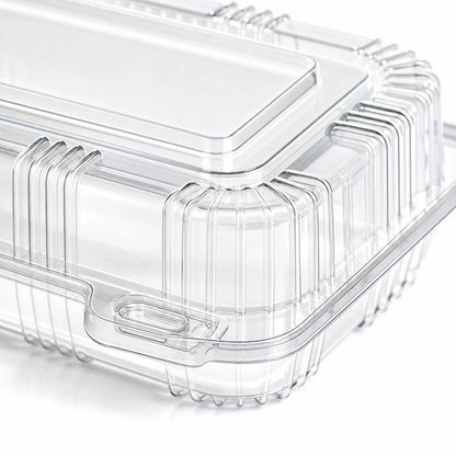 50-Piece Clear PET Clamshell Bakery Boxes, Hinged Disposable Pastry Containers for Cookies, Muffins and Cakes - product view 1