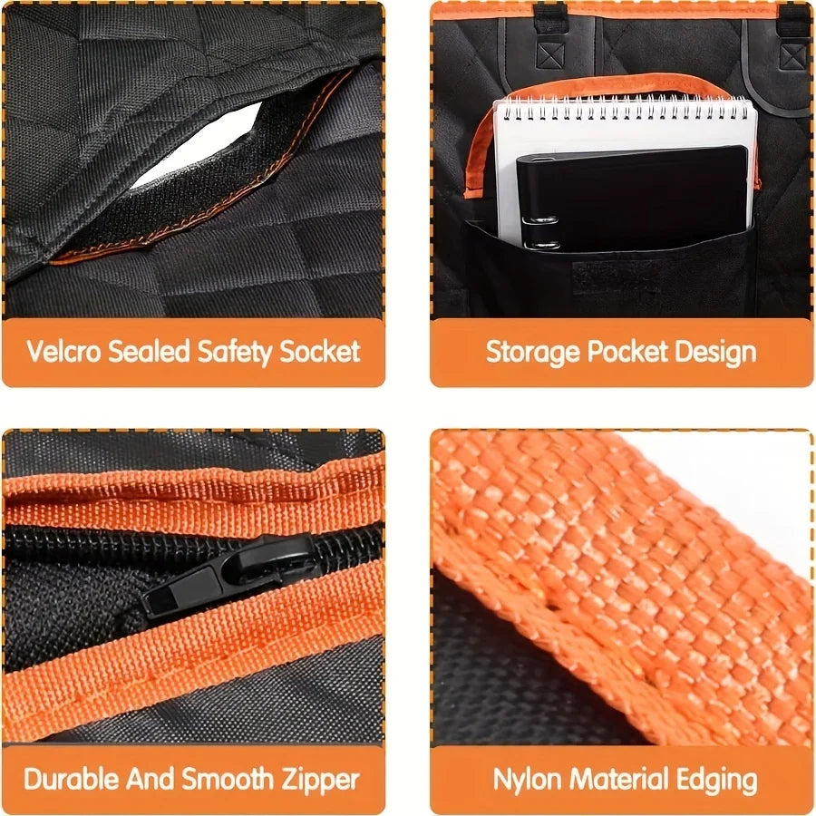 Polyester Dog Car Seat Cover, Back Seat Protector for Cars, Trucks and SUVs - product view 5