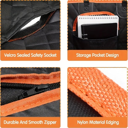 Polyester Dog Car Seat Cover, Back Seat Protector for Cars, Trucks and SUVs - product view 5