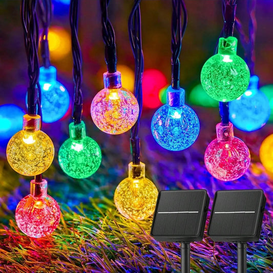 Solar String Landscape Lights, Outdoor Garden and Patio Decoration with RGB or Warm White Emitting Color and 0–5V Power - product view 1