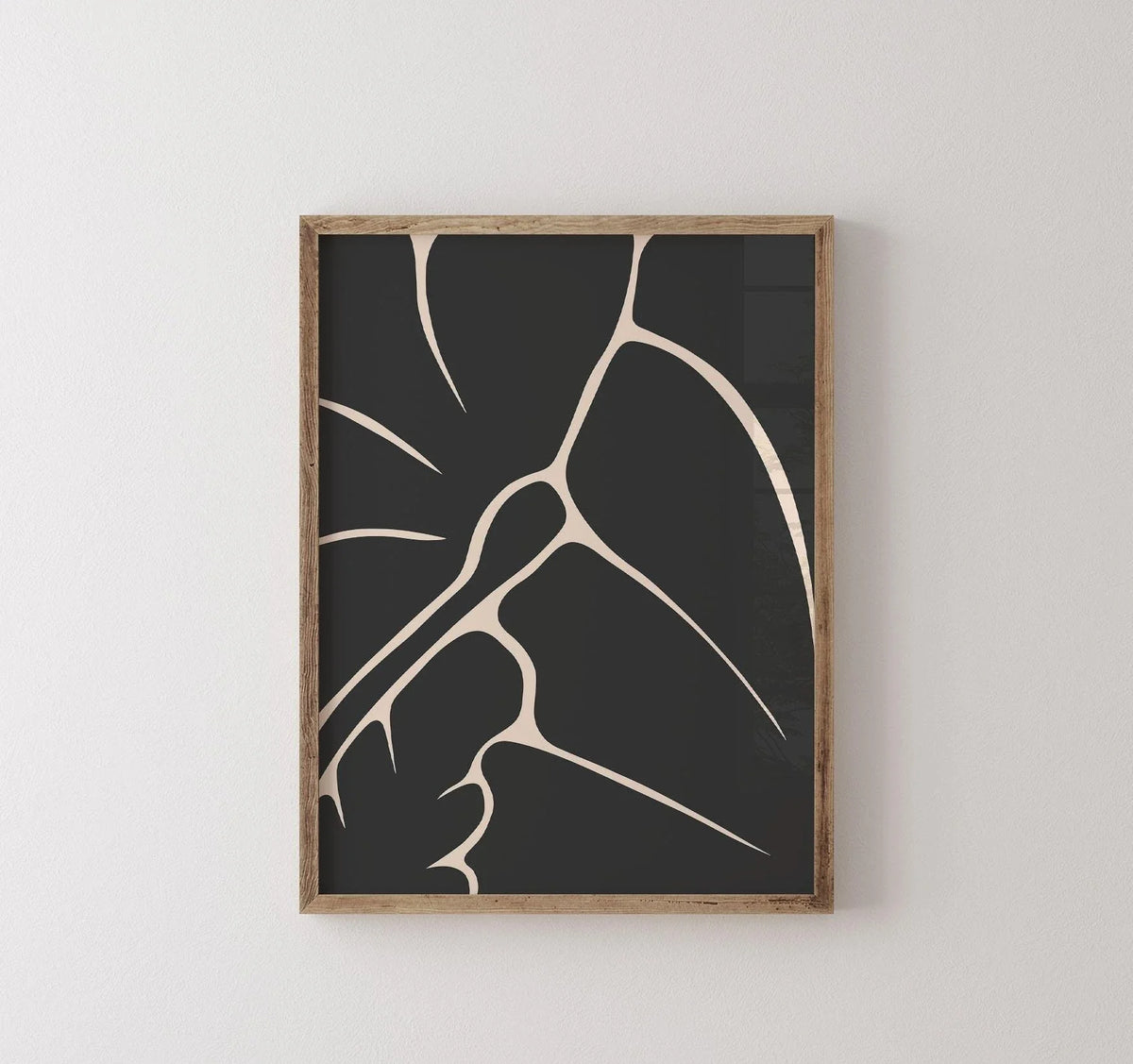 Abstract Floral Gallery Wall Canvas, Modern Vertical Rectangle Spray-Painted Artwork, Unframed Sizes for Living Room Décor - product view 2