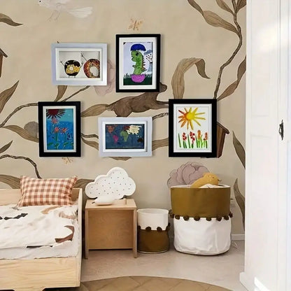 Magnetic A4 Art Display Frame, Front-Opening Foldable Picture Holder for Children's Drawings, Photos and Wall Décor - product view 5