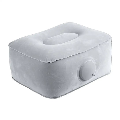 Inflatable Travel Foot Rest Pillow, Press-to-Inflate Foldable Cushion for Cars, Trains, Offices, Camping and Concerts - product view 1