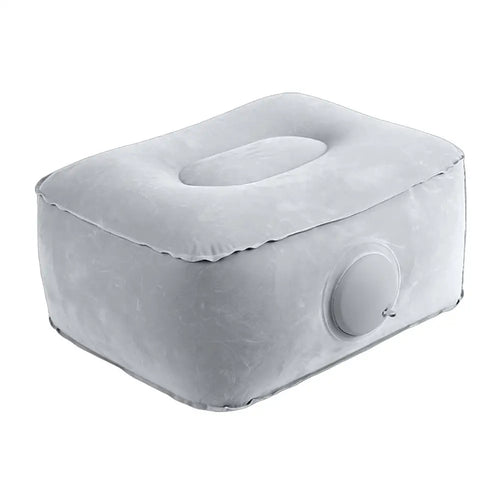 Inflatable Travel Foot Rest Pillow, Press-to-Inflate Foldable Cushion for Cars, Trains, Offices, Camping and Concerts - product view 1