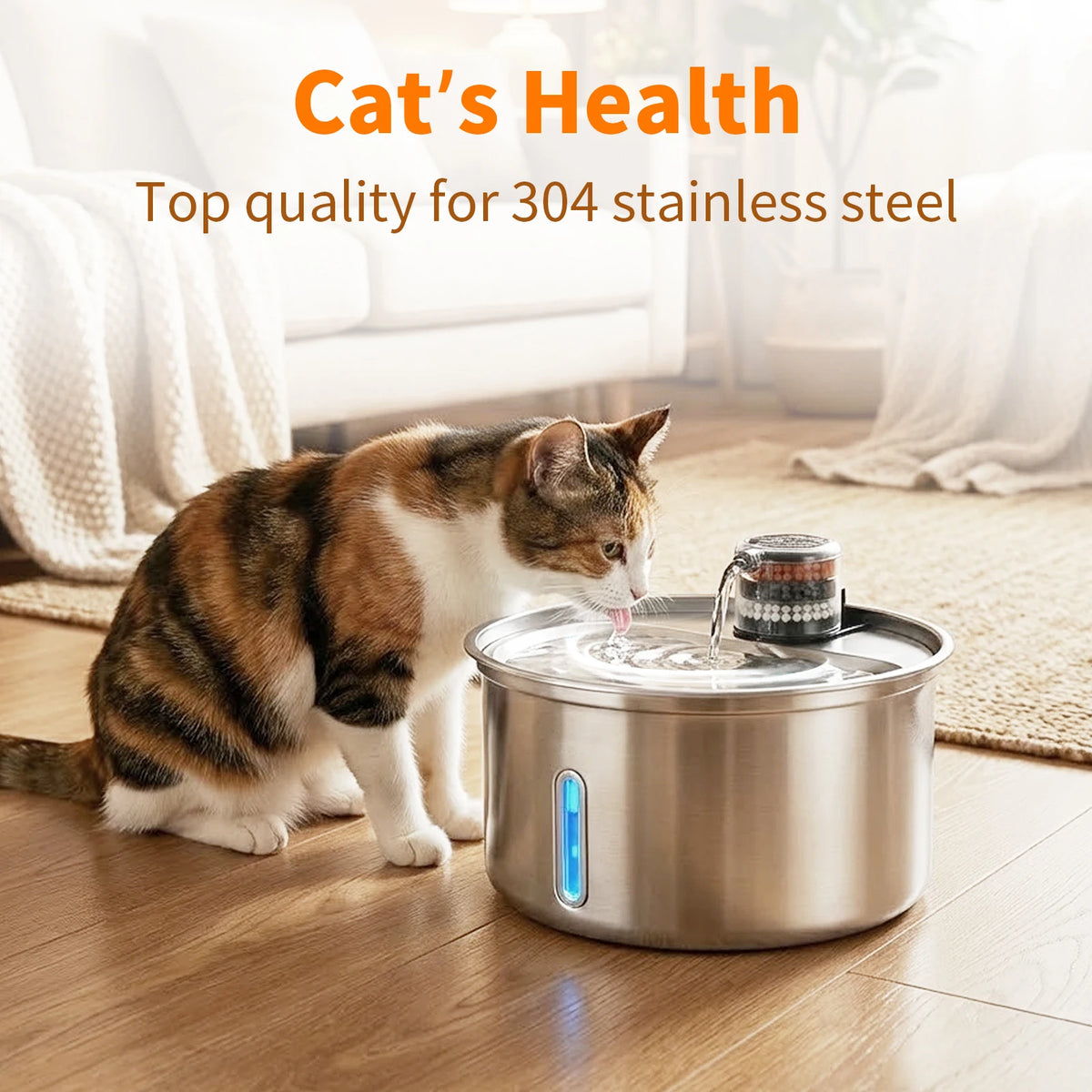 pet water fountain - product view 1