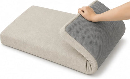 Bench Cushion, 5 cm Cotton Linen Seat Pad with PP Cotton Filling, Removable Washable Cover and Anti-Slip Base - product view 1