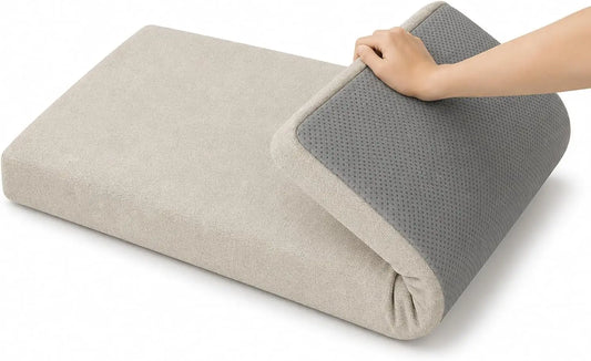 Bench Cushion, 5 cm Cotton Linen Seat Pad with PP Cotton Filling, Removable Washable Cover and Anti-Slip Base - product view 1