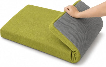 Bench Cushion, 5 cm Cotton Linen Seat Pad with PP Cotton Filling, Removable Washable Cover and Anti-Slip Base - product view 5