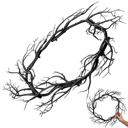 Halloween Twig Wreath, product view 2