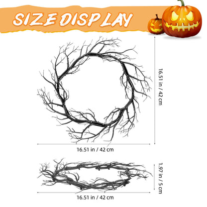Halloween Twig Wreath, product view 4