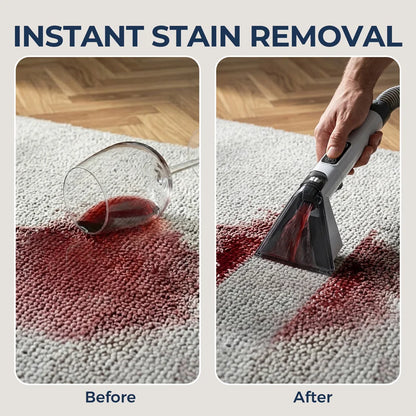 3-in-1 Upholstery Cleaner, Hot Cold Water and Steam Carpet Spot Machine with 13kPa Suction for Sofa and Car - product view 4