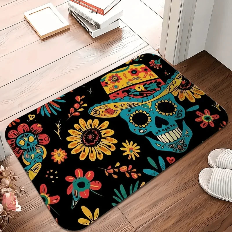 Geometric Anti-Fatigue Kitchen Floor Mat, Soft Polyester, Anti-Slip PVC Backing, Fade-Resistant, Multiple Sizes - product view 4