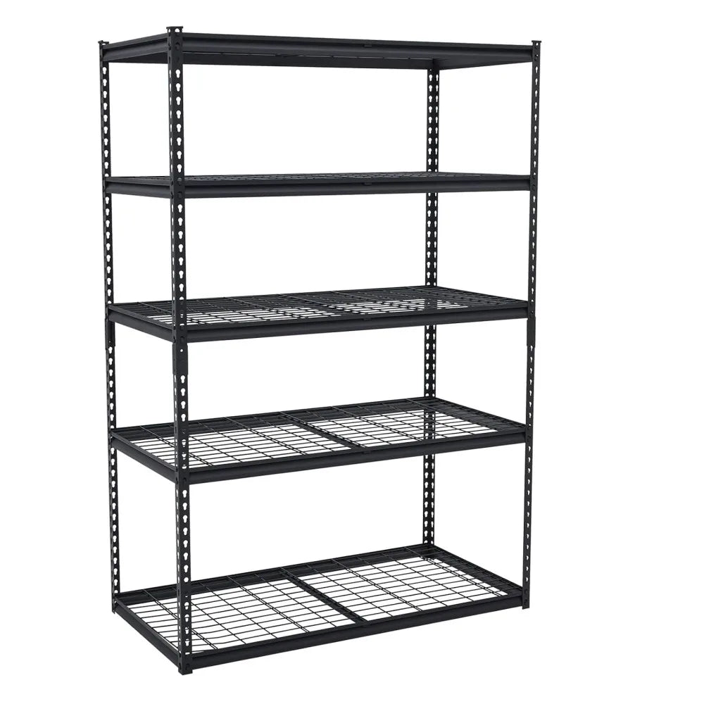 5-Tier Adjustable Steel Shelving Unit, 2500 lb Capacity, 48 x 24 x 71 in, Boltless Garage, Pantry and Workshop Rack - product view 1