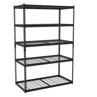 5-Tier Adjustable Steel Shelving Unit, 2500 lb Capacity, 48 x 24 x 71 in, Boltless Garage, Pantry and Workshop Rack - product view 1
