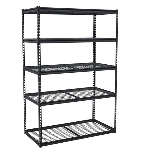 5-Tier Adjustable Steel Shelving Unit, 2500 lb Capacity, 48 x 24 x 71 in, Boltless Garage, Pantry and Workshop Rack - product view 1