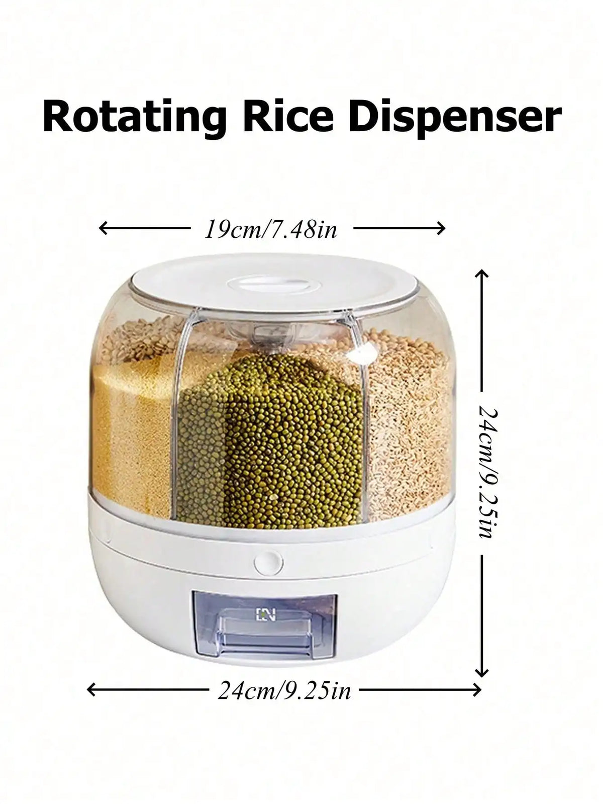 rice storage container - product view 3