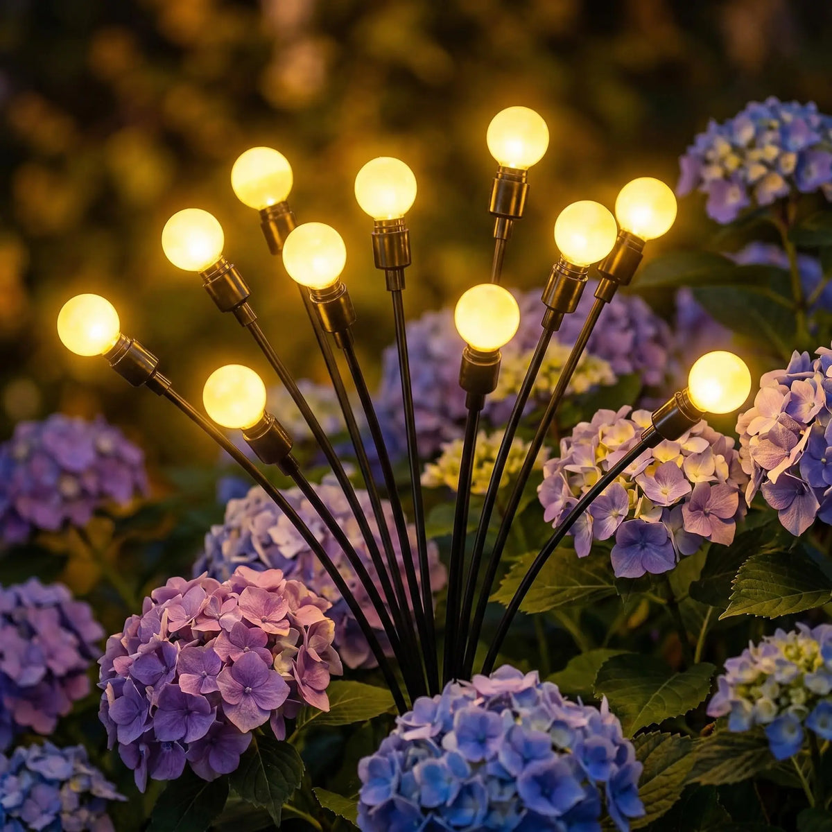 Solar Firefly Garden Lights, Waterproof Swaying LED Landscape Lights with Auto On/Off, Warm White or Multicolor, 2 or 4 Pack - product view 4