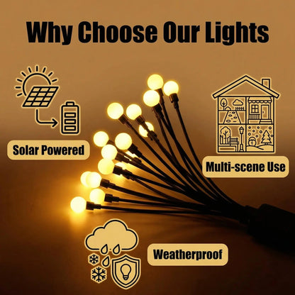 Solar Firefly Garden Lights, Waterproof Swaying LED Landscape Lights with Auto On/Off, Warm White or Multicolor, 2 or 4 Pack - product view 5