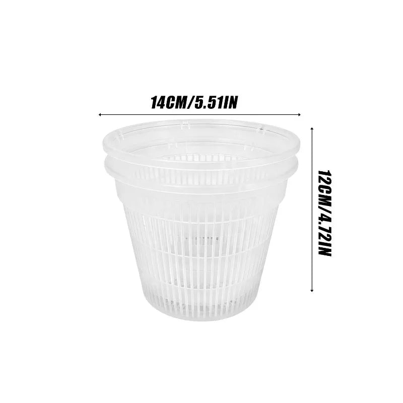 Self-Watering Orchid Planter, Clear Double-Layer Plastic Pot with Inner Mesh Root Control, 11 cm or 14 cm Sizes - product view 2