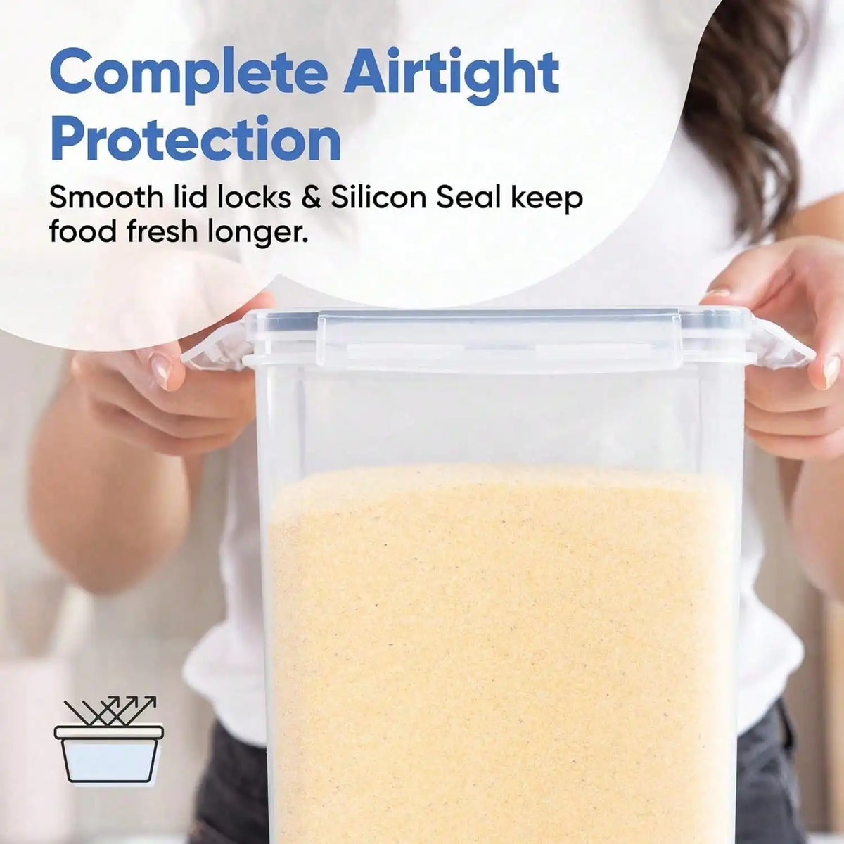 flour storage container - product view 5