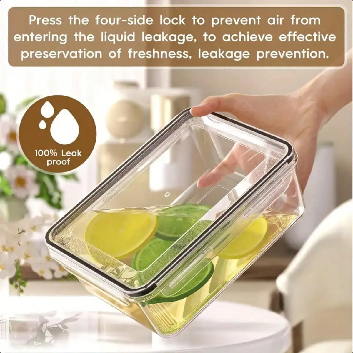 Food Storage Container Set, 40-Piece Airtight Clear Meal Prep Boxes with Lids, Stackable Kitchen Pantry Organizer - product view 3