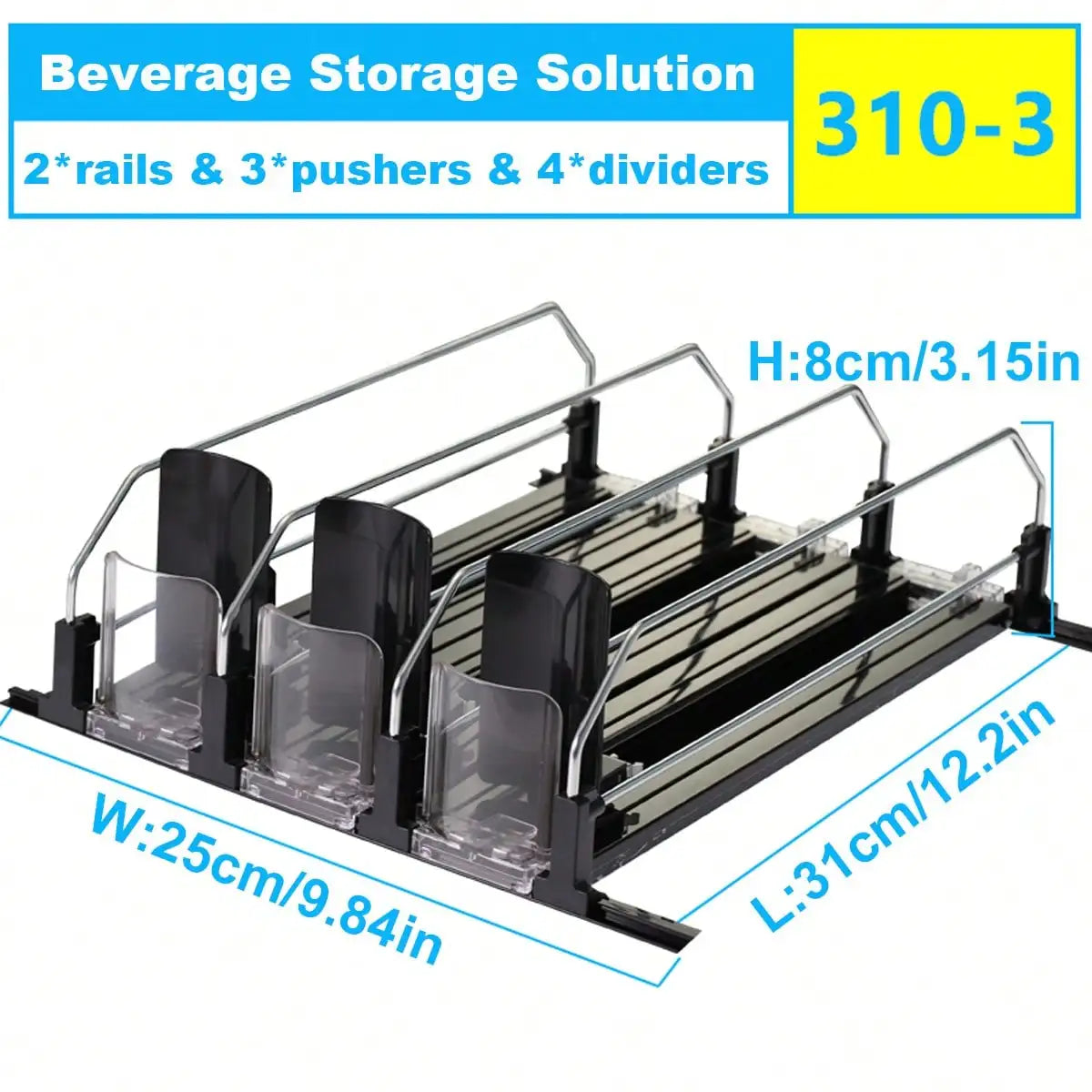 refrigerator can organizer - product view 4