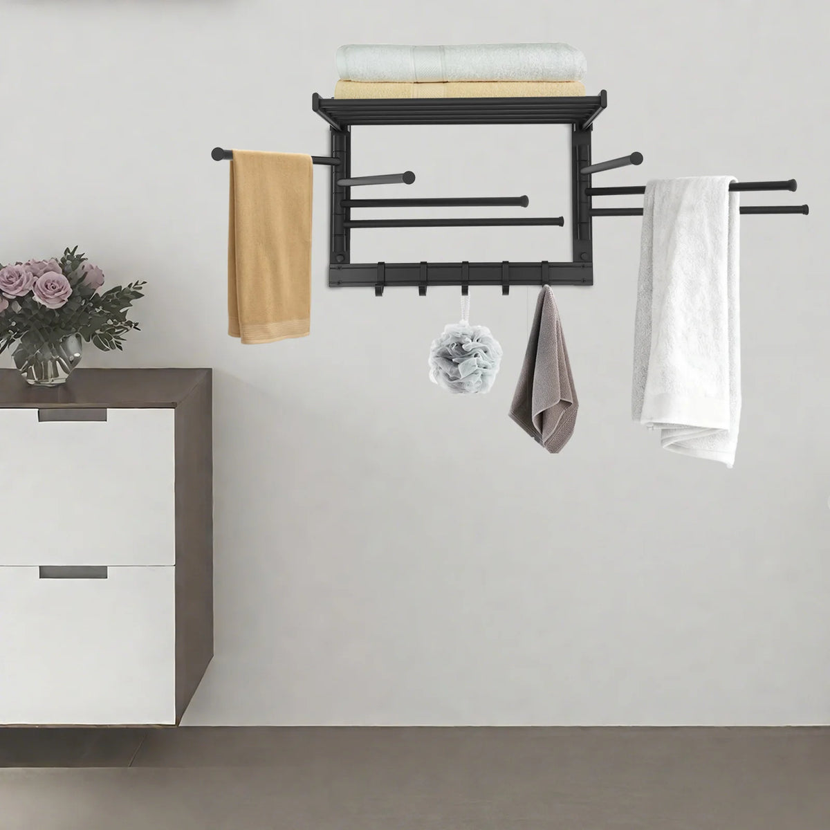 wall mounted towel rack - product view 2