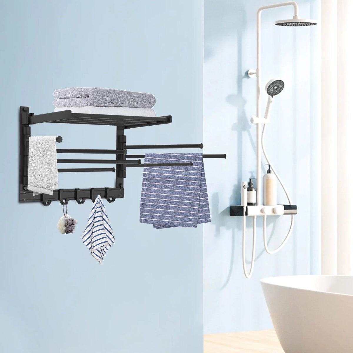 wall mounted towel rack - product view 3