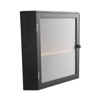 Corner Bread Box, Double-Layer Bamboo Storage Container with Adjustable Divider and Acrylic Wavy Door - product view 3