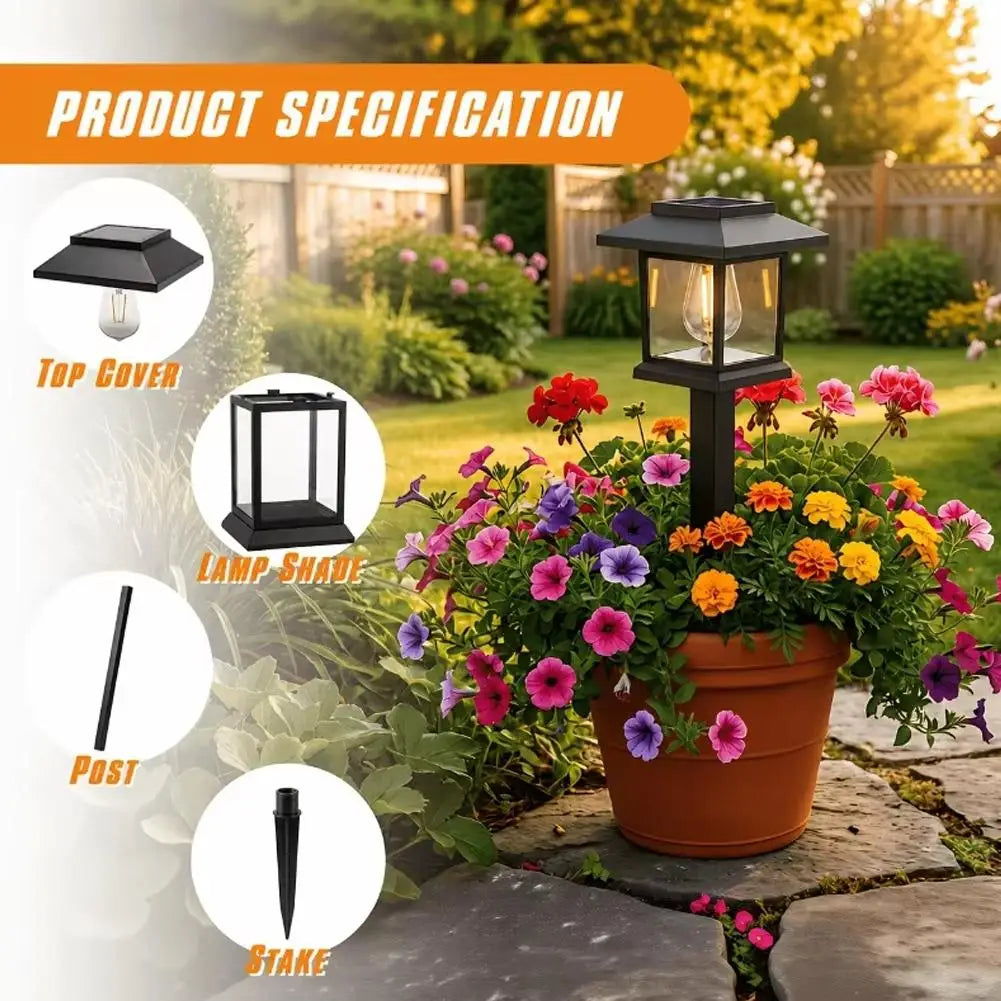 solar pathway lights - product view 2