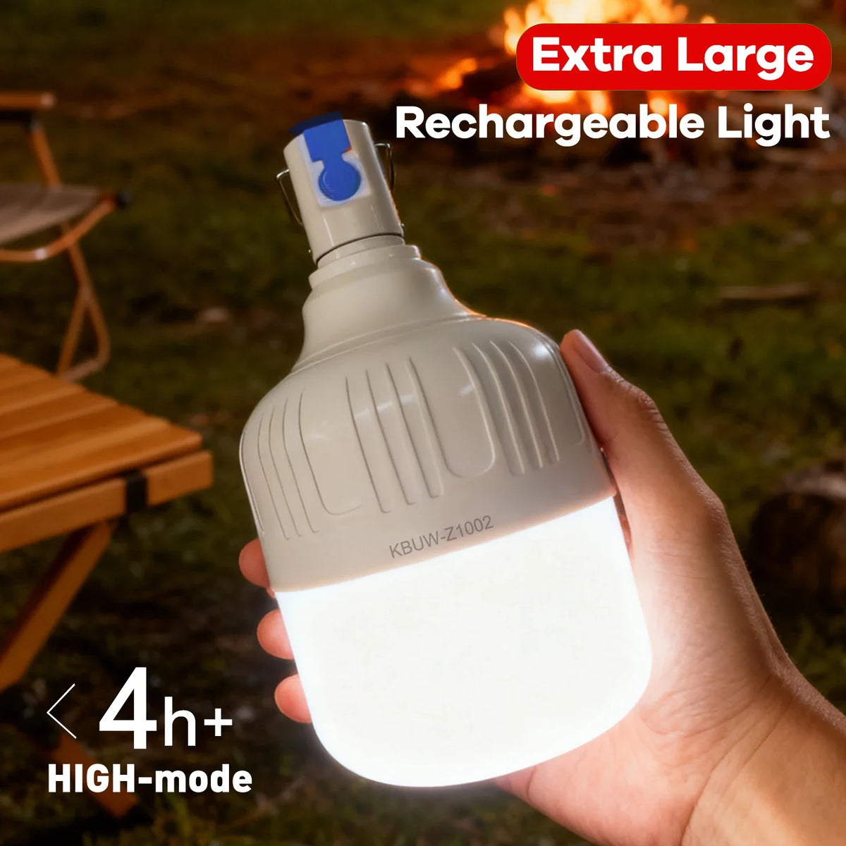 Rechargeable LED Lantern, USB Charging, Lithium-Ion Battery, 18 cm Portable Light with Hook for Camping and Emergencies - product view 2