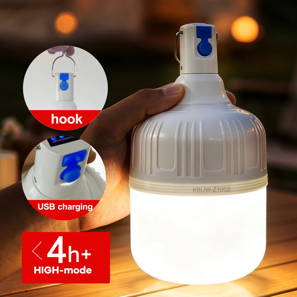 rechargeable lantern - product view 5
