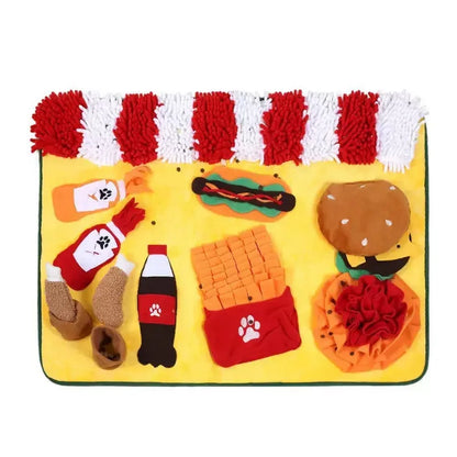 80 x 60cm Fleece Snuffle Mat for Dogs, Slow-Feeding Brain Game and Scent Training Toy, No Battery Required - product view 1