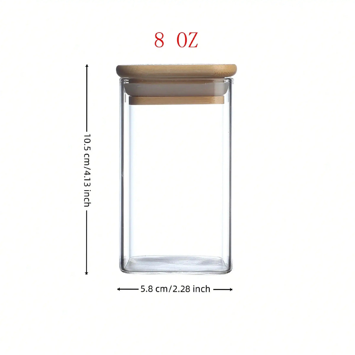 12-Pack Food Storage Containers, Transparent Square or Round Options for Spice, Flour, Sugar and Pantry Storage - product view 4
